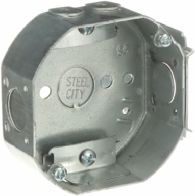 Octagonal Electrical Box, 4 Inch Diameter x 1-1/2 Inch Deep, 15.8 cu in Volume