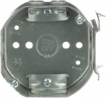 Octagonal Electrical Box, 4 Inch Diameter x 1-1/2 Inch Deep, 15.8 cu in Volume
