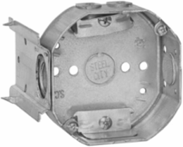 Octagonal Electrical Box, 4 Inch Diameter x 1-1/2 Inch Deep, 15.8 cu in Volume