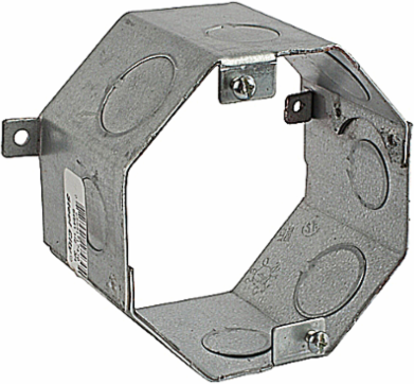 Octagonal Concrete Box, 4 Inch Diameter x 2-1/2 Inch Depth, 29 Cubic Inches