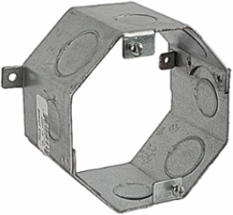 Octagonal Concrete Box, 4 Inch Diameter x 2-1/2 Inch Depth, 29 Cubic Inches