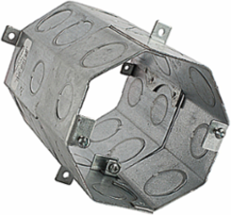 Octagonal Concrete Box, 4 Inch Diameter x 6 Inch Depth, 70 Cubic Inches