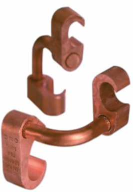 E-Z-Ground Compression Ground Grid Connector for #6 Sol. - #2 Str. Cable