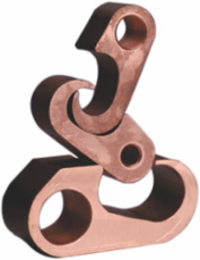 Figure 6 Copper Compression Ground Tap Connector, 1-1/2 Inch Width, 1/0-2/0 Stranded