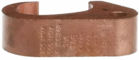 E-Z-Ground Copper Compression Ground Tap Connector, 250-500 kcmil, 4-2 Tap