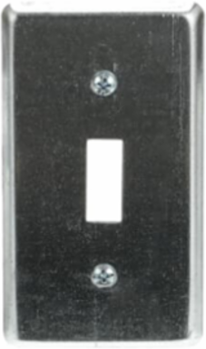 Utility Box Cover 4 Inch x 2-1/8 Inch Pre-Galvanized Steel with Toggle Switch