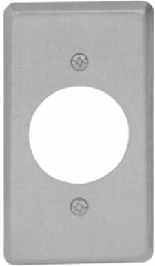One Gang Utility Box Cover, 4 Inch x 2-1/8 Inch, Pre-Galvanized Steel