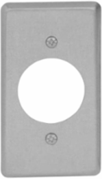 One Gang Utility Box Cover, 4 Inch x 2-1/8 Inch, Pre-Galvanized Steel