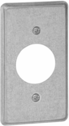 Utility Box Cover, 4 Inch x 2-1/8 Inch, Pre-Galvanized Steel, Silver
