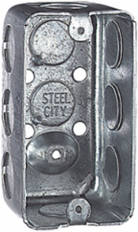 One Gang Utility Box, 10.3 Cubic Inches, 4 Inch x 2-1/8 Inch x 1-1/2 Inch