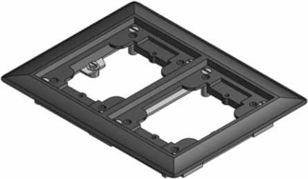 Non-Metallic Carpet Flange for 640 Series, Black, Flush Service