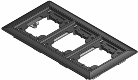 Non-Metallic Carpet Flange, Black, for 640 Series, Flush Service