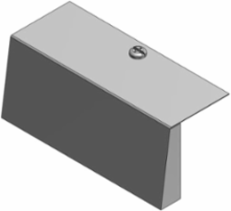 Galvanized Steel Blank Device Plate, 10-1/4 Inch x 4-11/16 Inch