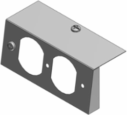 Duplex Receptacle Steel Device Plate, 10-1/4 Inch x 4-11/16 Inch x 2-7/8 Inch