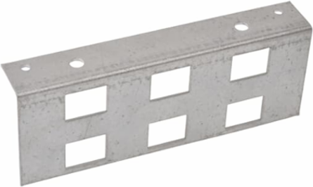 Steel Floor Box Plate with 6 Keystone Openings