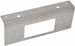 Galvanized Steel Floor Box Receptacle Plate, 5-3/4 Inch x 2-3/4 Inch x 2-1/2 Inch