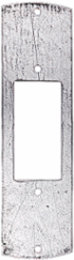 Recessed Service Floor Box Plate, Galvanized Steel, 1 Opening, 8 Inch x 5 Inch x 4 Inch