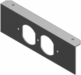 Single Gang Duplex Plate, Galvanized Steel, 13-1/4 Inch x 15-1/4 Inch x 2-1/2 Inch