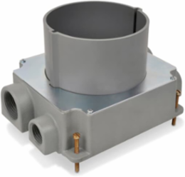 Flush Service Cast Iron Floor Box, 5-31/32 Inch Opening, 140 Cubic Inches