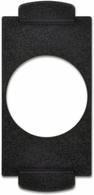 Center Device Plate, Single Round Receptacle, 1-5/8 Inch Opening