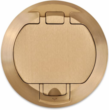 Solid Brass Flush Cover, 5-31/32 Inch Opening, 1000 lb Load Limit