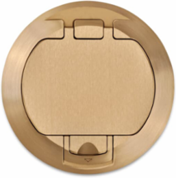 Solid Brass Flush Cover, 5-31/32 Inch Opening, 1000 lb Load Limit