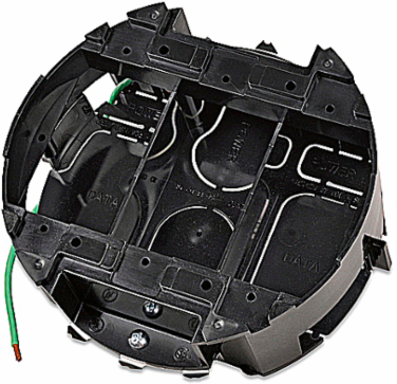 Flush Service Mounting Kit, 13.5 Inch x 13.5 Inch x 10.25 Inch, Non-Metallic, 3 Compartments