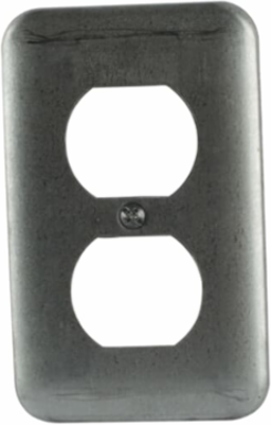 Single Gang Utility Box Cover, 4-1/8 Inch x 2-1/2 Inch, Pre-Galvanized Steel