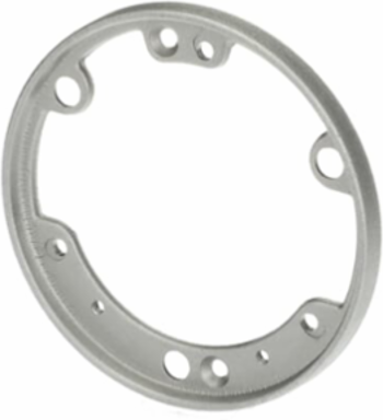 Aluminum Trim Ring for 68P Floor Box, 5-5/32 Inch Opening, 6 Inch Depth