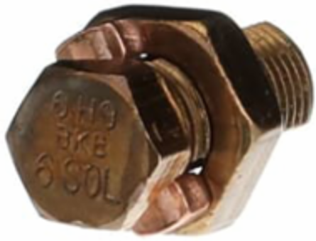 High Strength Split-Bolt Connector 6-10 Solid, Bronze Alloy Construction