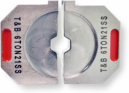 Stainless Steel Hex Die for 6 Ton Tools, Color Red, Die Code 21