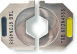 Stainless Steel Hex Die for 6 Ton Capacity Tools - Black/Gold
