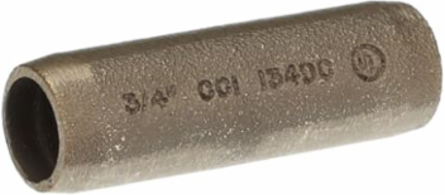 3/4 Inch Threadless Ground Rod Coupling, Copper Material