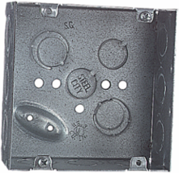 Square Outlet Box, 42 Cubic Inches, 4-11/16 Inch x 2-1/8 Inch Deep