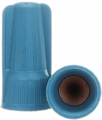 Blue Type II Winged Wire Connector for Copper Conductor, 3 #12 to 2 #6 Size, 50 Pieces