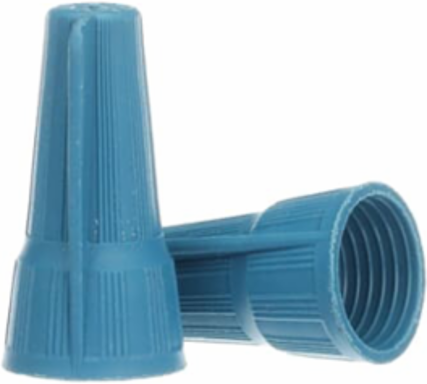 Blue Type II Winged Wire Connector for Copper Conductor, 3 #12 to 2 #6 Size, 50 Pieces