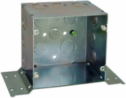 Fire Signal Box, 5 Inch Square, 67 Cubic Inch Capacity, Pre-Galvanized Steel