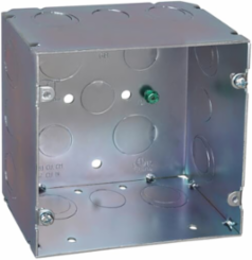 5 Inch Square Electrical Box with 17 Knockouts, 67 Cubic Inch Capacity