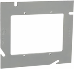 5 Inch Square Double Gang Device Extension Ring, Pre-Galvanized Steel