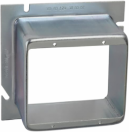 5 Inch Square Double Gang Extension Ring, Pre-Galvanized Steel, 26 in³