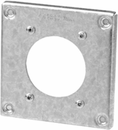 4 IN SQ COVER 30A ROUND RECEPTACLE