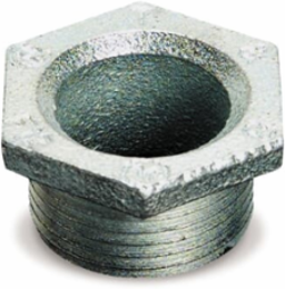 1/2 Inch Aluminum Chase Conduit Nipple, Electro Zinc Plated