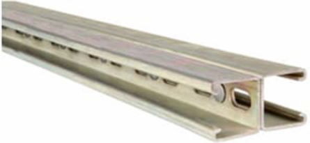 HALF SLOT CHNL BK-BK 12GA 10FT AL
