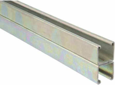 HALF SLOT CHNL BK-BK 12GA 10FT SS