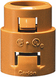 Snap-In Adapters 1 Inch Length 1.66 Inch PVDF Orange