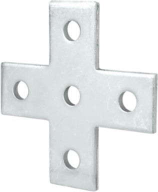 CROSS/X BRKT 5 HOLE 5-3/8X5-3/8 SS