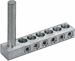 Aluminum Overhead Transformer Eyebolt Connector 6-13/16 Inch, 5/8 x 4 Stud, 6 Conductors