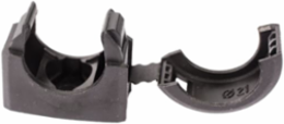 Conduit Clip with Integral Lid 34mm Polyamide Black