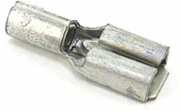 Non-Insulated Female Disconnect 0.64 Inch Length, 0.187x0.020 Tab Size, 1,000 Pack