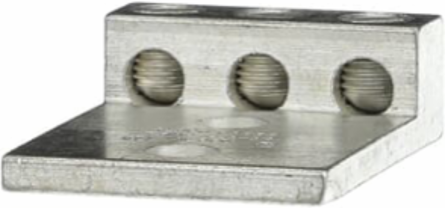 Aluminum 3-Conductor Two-Hole Mount Connector, Max 2 Str., Min 14 AWG